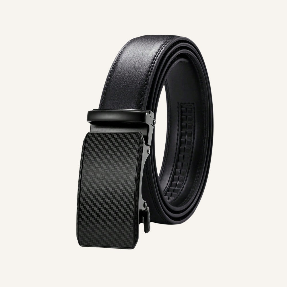 Men’s Leather Belt Carbon