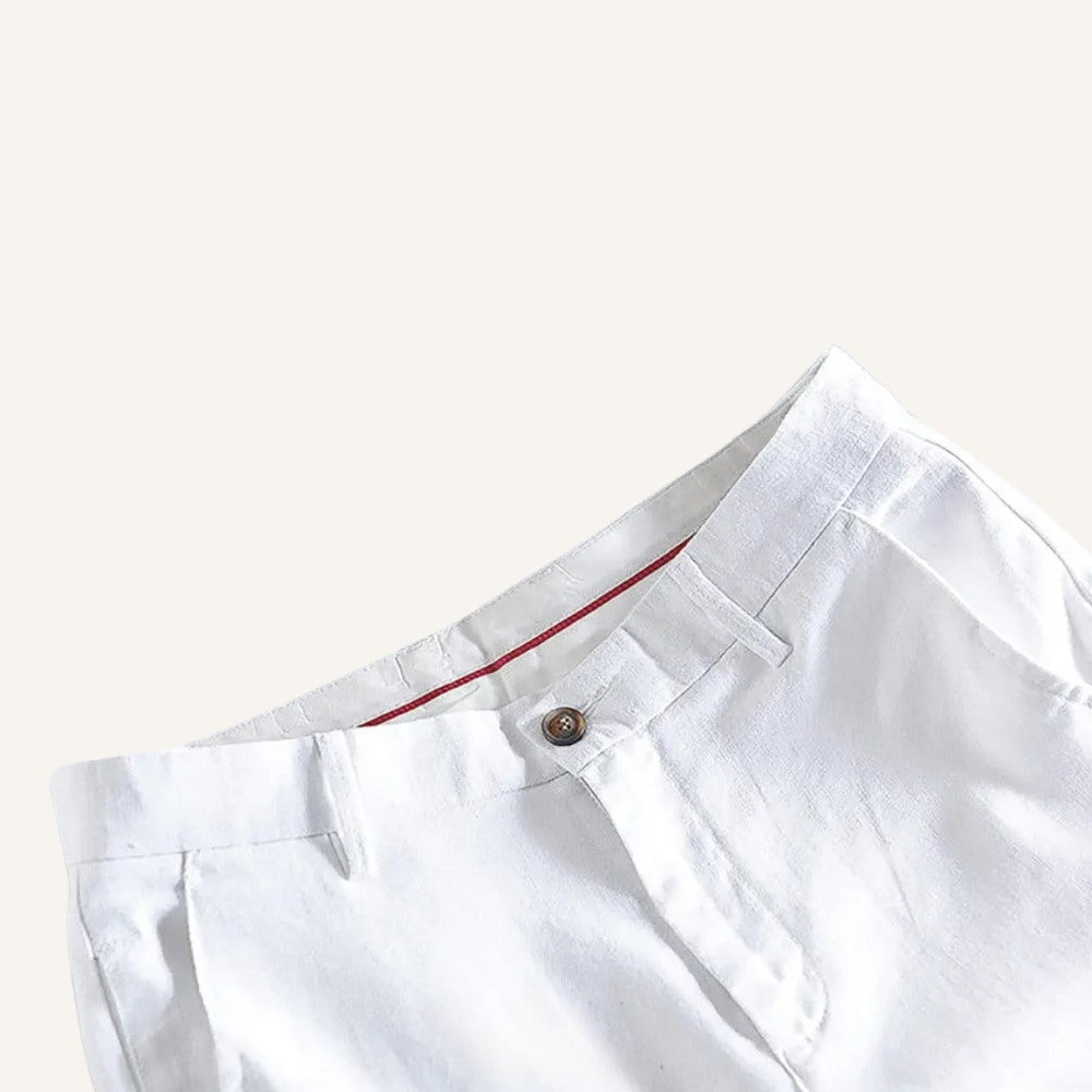 Calça Masculina de Linho Bianco Branca