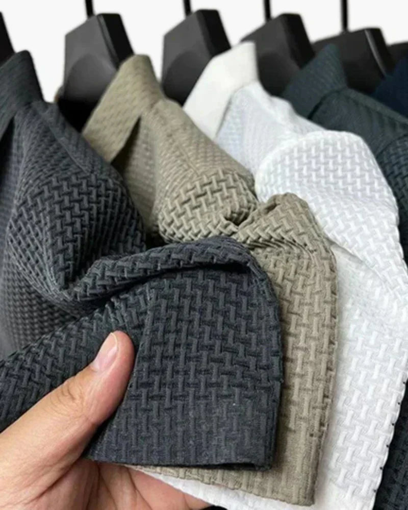 Camisa Polo Masculina Arrevier Tecnologia Anti Amassado verde claro 