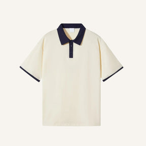 Mens Old Money Polo Vittore Green & Navy Blue