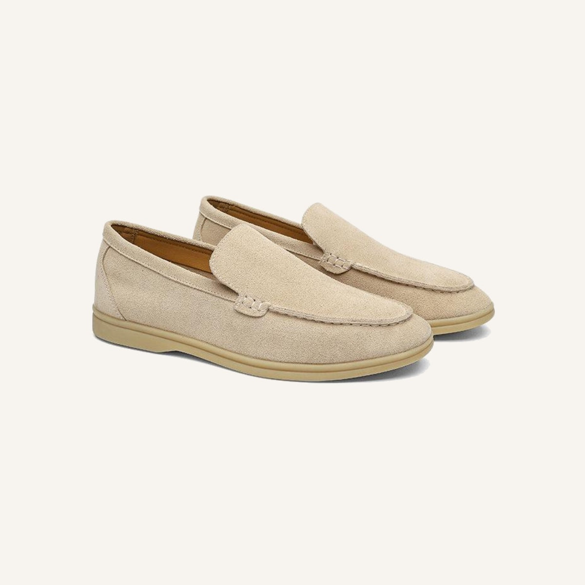 Mens Suede Loafer – Ardeni Beige