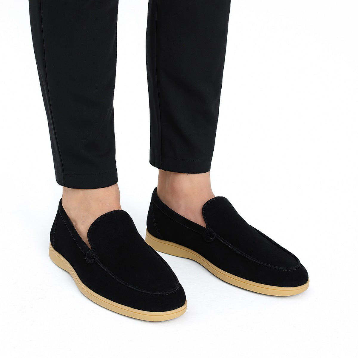 Mens Suede Loafer – Ardeni Black