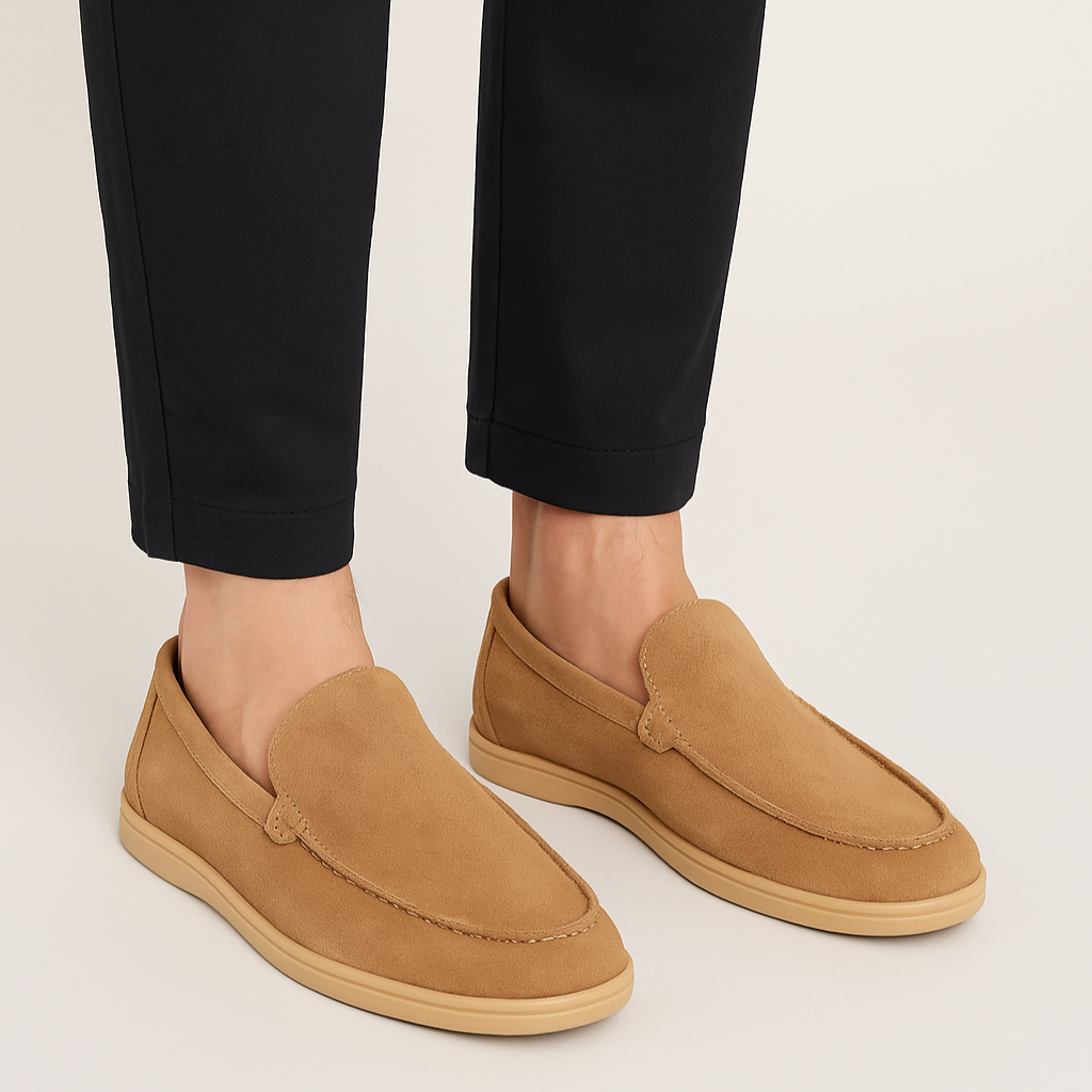 Mens Suede Loafer – Ardeni Caramel