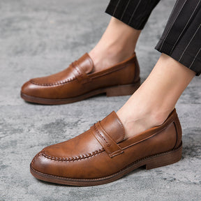 Mocassim de Couro Masculino Sarri marrom