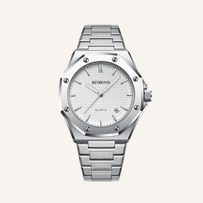 Relogio Masculino Prata Blind Civano fundo branco