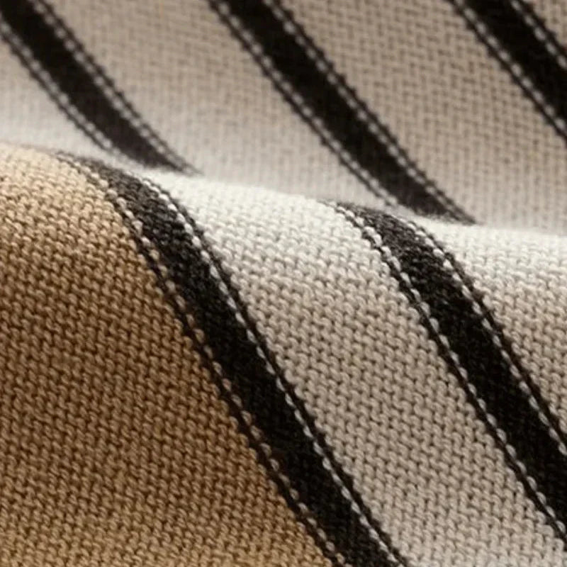 Tecido Camisa Polo de Trico Listrada Montelle Creme